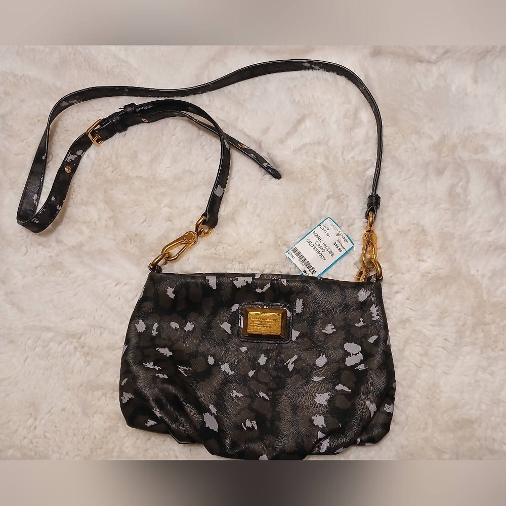 Marc By Marc Jacobs Patterned Crossbody Bag with Gold Accents